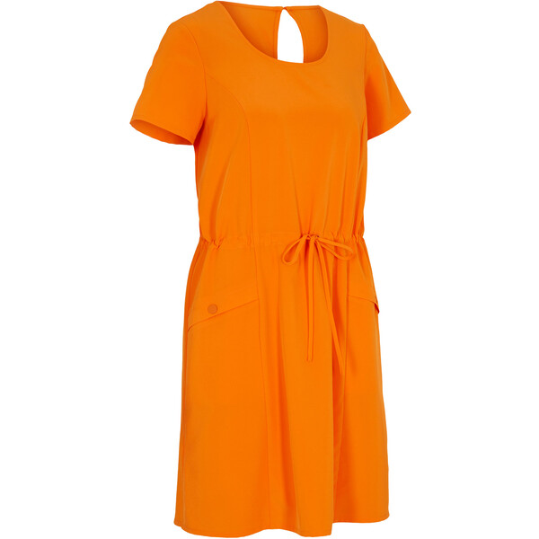 Bonprix Szybko schnąca sukienka z materiału funkcjonalnego pomarańczowy dyniowy