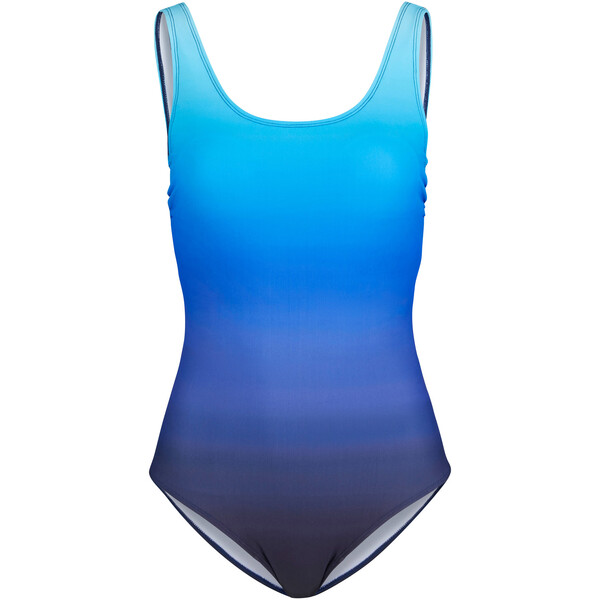 Bonprix Kostium kąpielowy shape, silny stopień modelowania sylwetki niebieski z nadrukiem