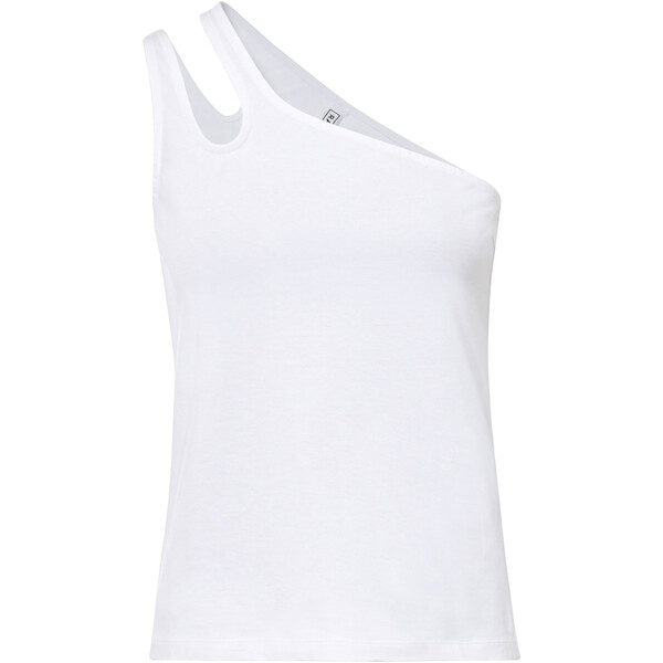 Bonprix Top cold-shoulder z bawełny organicznej biały