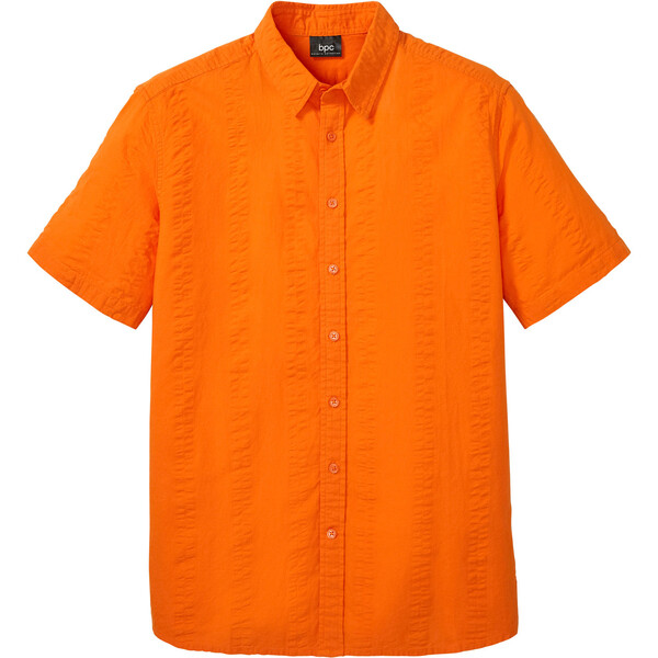 Bonprix Koszula z kory z krótkim rękawem pomarańczowy dyniowy
