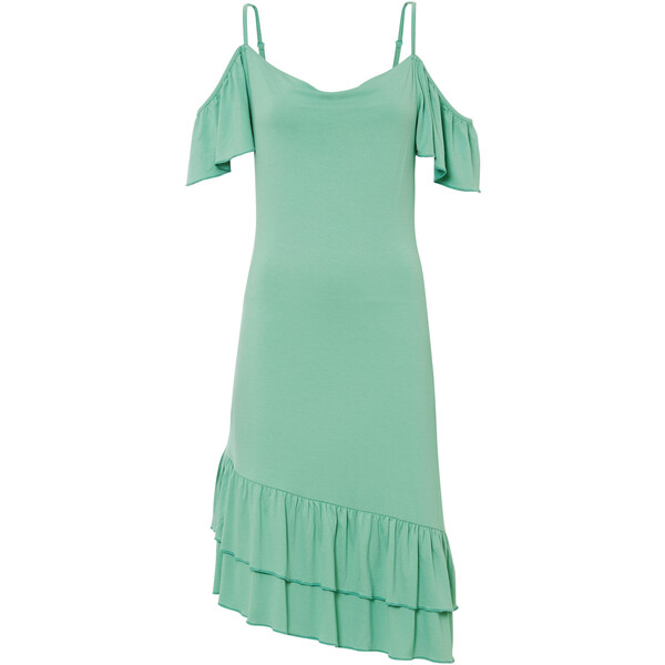 Bonprix Sukienka shirtowa ze zrównoważonej wiskozy zielony pastelowy