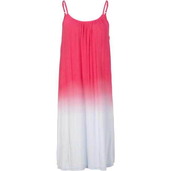 Bonprix Sukienka w cieniowanym kolorze, ze zrównoważonej wiskozy różowy "pinklady" z efektem cieniowania