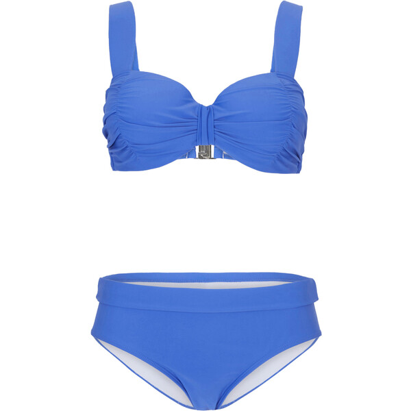Bonprix Bikini na fiszbinach (2 części) błękit kamieni szlachetnych