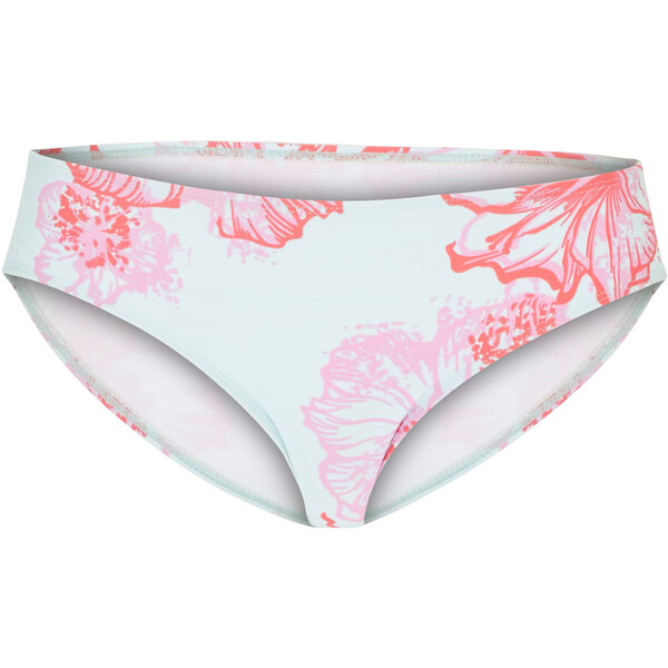 Bonprix Figi bikini jasny miętowy - różowy w roślinny wzór