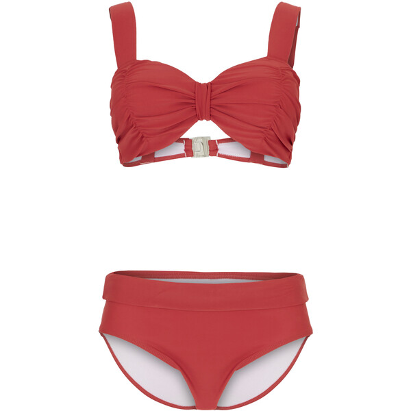 Bonprix Bikini na fiszbinach (2 części) czerwony wiśniowy