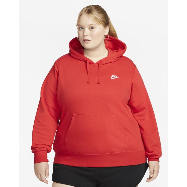 Damska bluza z kapturem (duże rozmiary) Nike Sportswear Club Fleece DV5092-657