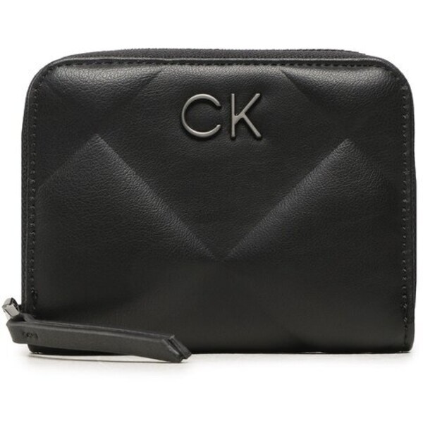Calvin Klein Duży Portfel Damski Re-Lock Quilt Za Wallet Md K60K610785 Czarny