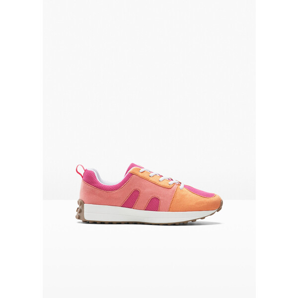 Bonprix Sneakersy różowo-pomarańczowy