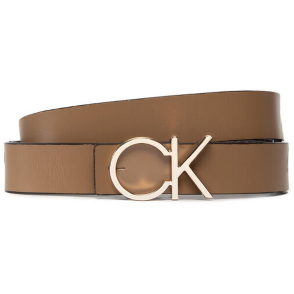 Calvin Klein Pasek Damski Re-Lock Ck Rev Belt 30Mm K60K609564 Brązowy