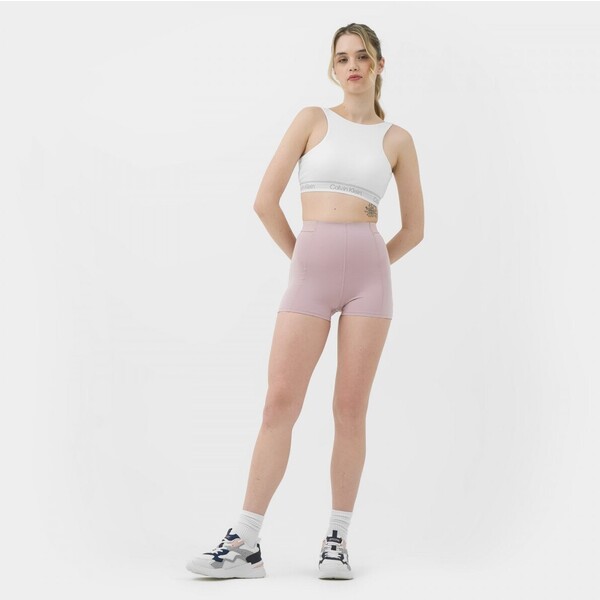 Calvin Klein Damskie legginsy krótkie treningowe CALVIN KLEIN WOMEN 00GWS3L703 - różowe