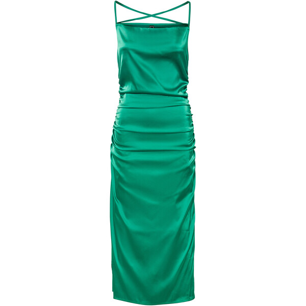 Bonprix Sukienka satynowa zielony