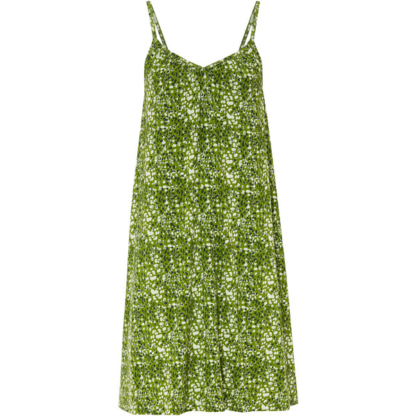 Bonprix Sukienka z dżerseju ze zrównoważonej wiskozy zielony leśny - leo