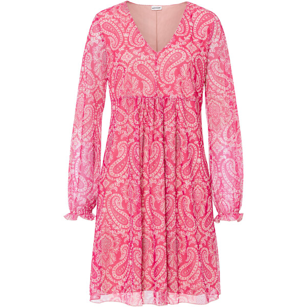 Bonprix Sukienka różowy "pinklady" - paisley