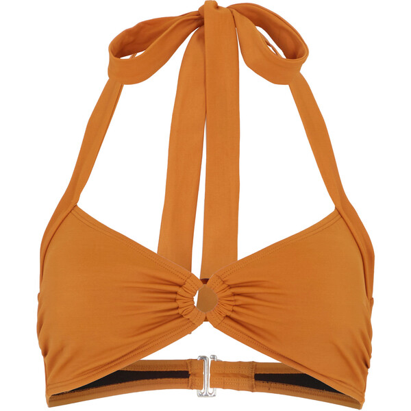 Bonprix Biustonosz bikini z poliamidu z recyklingu brązowy