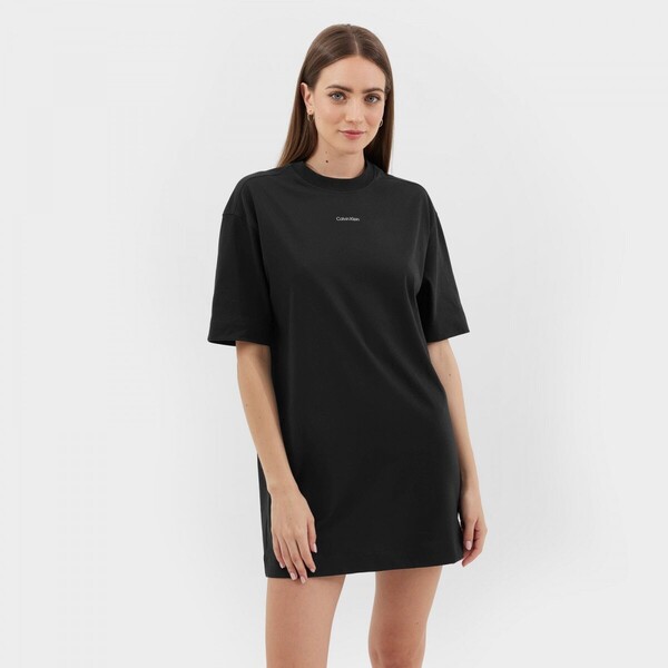 Sukienka shirtowa mini Calvin Klein Women 00GWS3D902 - czarna