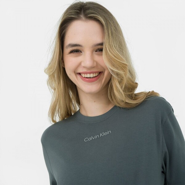 Calvin Klein Damska koszulka treningowa CALVIN KLEIN WOMEN 00GWS3K104 - grafitowa