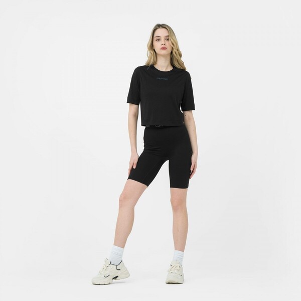 Calvin Klein Damska koszulka treningowa CALVIN KLEIN WOMEN 00GWS3K108 - czarna