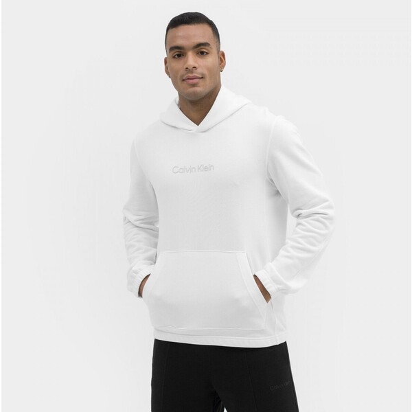 Calvin Klein Męska bluza dresowa nierozpinana z kapturem CALVIN KLEIN MEN 00GMS3W303 - biała