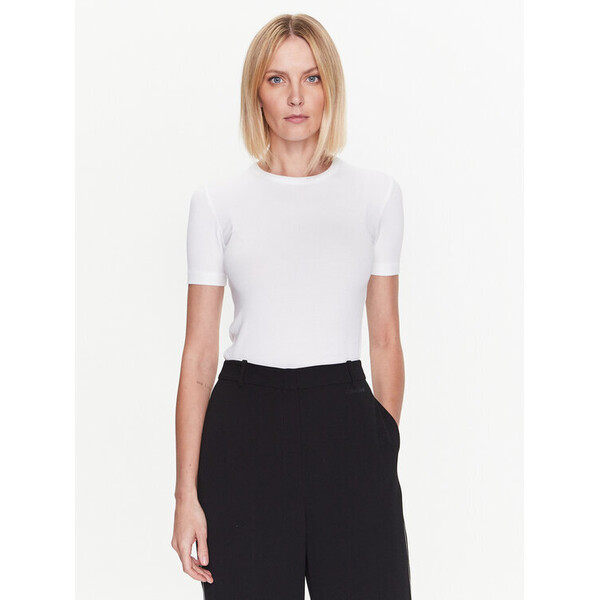 Calvin Klein T-Shirt K20K205547 Biały Slim Fit