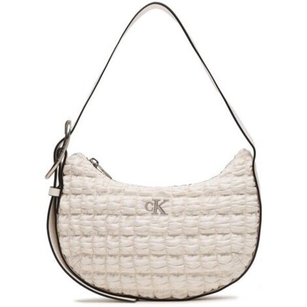 Calvin Klein Torebka Crescent Buckle Sholuder Bag K60K611037 Biały