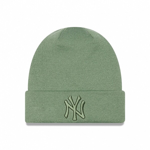 Damska czapka zimowa NEW ERA WMNS LEAGUE ESS BEANIE NEW YORK YANKEES - zielona