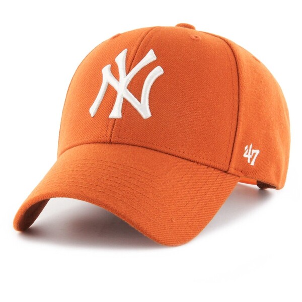Czapka z daszkiem uniseks 47 BRAND New York Yankees - pomarańczowa