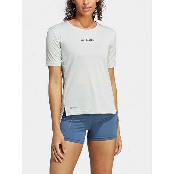 adidas T-Shirt Terrex Multi T-Shirt HM4042 Zielony Regular Fit