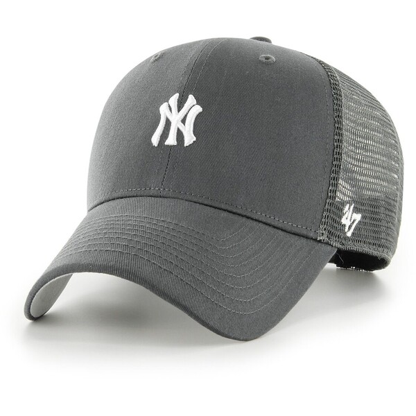 47 BRAND Czapka z daszkiem uniseks 47 Brand New York Yankees Base Runner Mesh - antracytowa