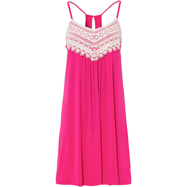 Bonprix Sukienka letnia z dżerseju różowy "pinklady"