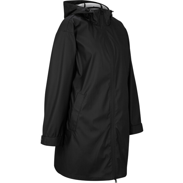 Bonprix Długi płaszcz przeciwdeszczowy czarny