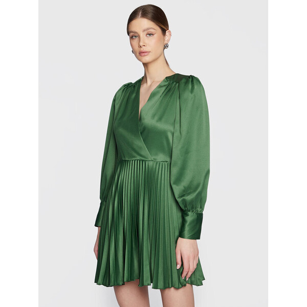 Closet London Sukienka koktajlowa D8571 Zielony Regular Fit