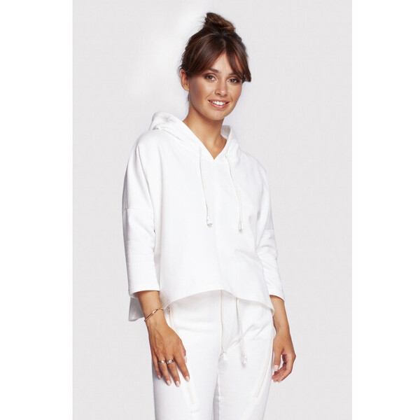 BeWear Bluza B239 Biały Regular Fit