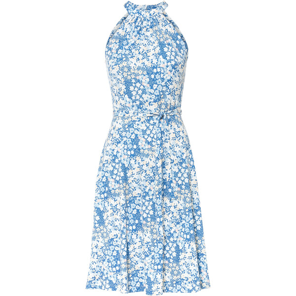 Bonprix Sukienka z nadrukiem jasnoniebieski w kwiaty
