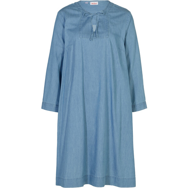 Bonprix Sukienka dżinsowa z kieszeniami jasnoniebieski denim 