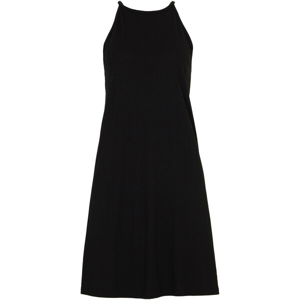 Bonprix Sukienka na wąskich ramiączkach, ze zrównoważonego lyocellu czarny