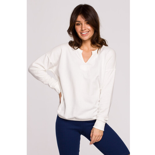 BeWear Bluza B225 Biały Comfort Fit