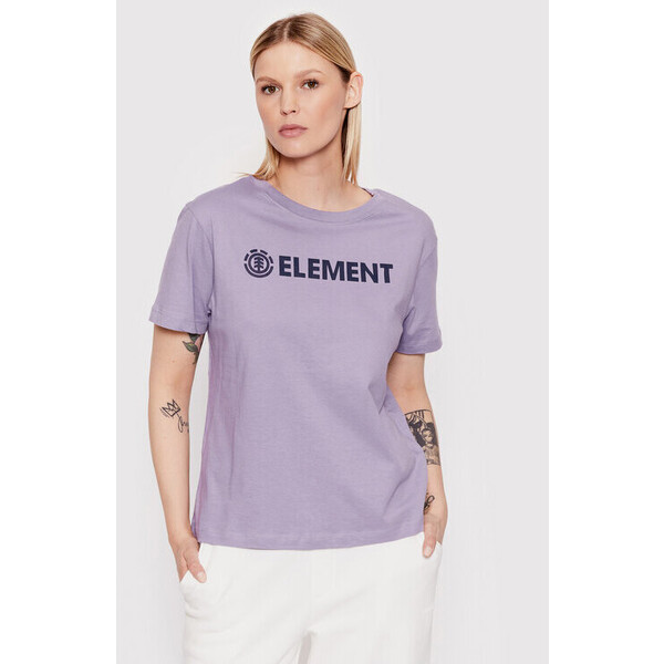 Element T-Shirt Logo W3SSB7 Fioletowy Regular Fit