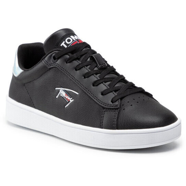Tommy Jeans Sneakersy Iridecent Detail Cupsole EN0EN01610 Czarny