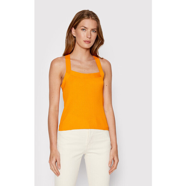 United Colors Of Benetton Top 1084DH004 Pomarańczowy Regular Fit
