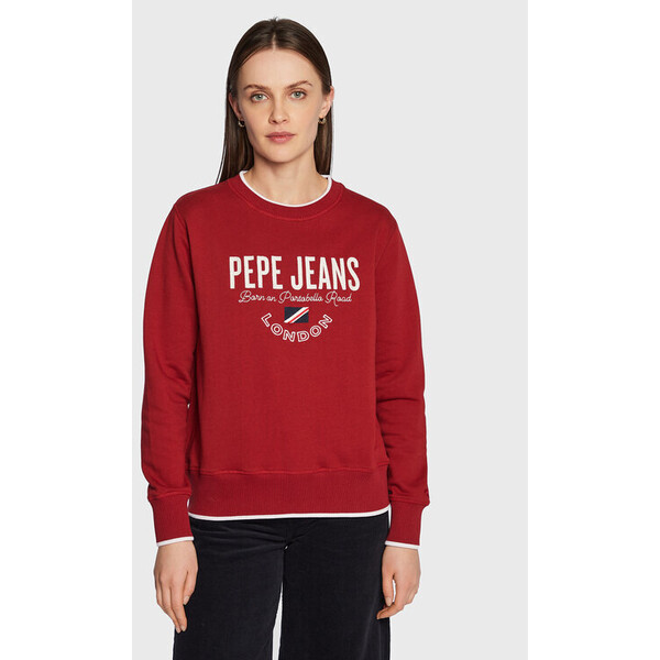 Pepe Jeans Bluza Charline PL581245 Czerwony Regular Fit