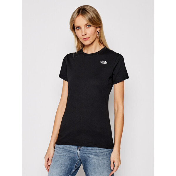 The North Face T-Shirt Simple Dome NF0A4T1A Czarny Regular Fit