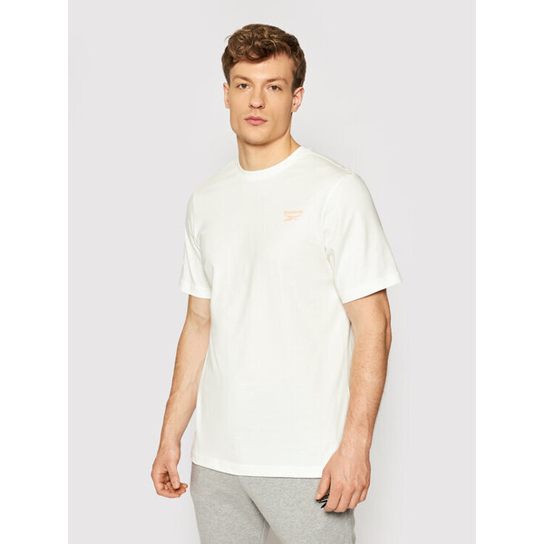 Reebok T-Shirt Unisex Classics Sr Backgraphic GN3746 Biały Regular Fit