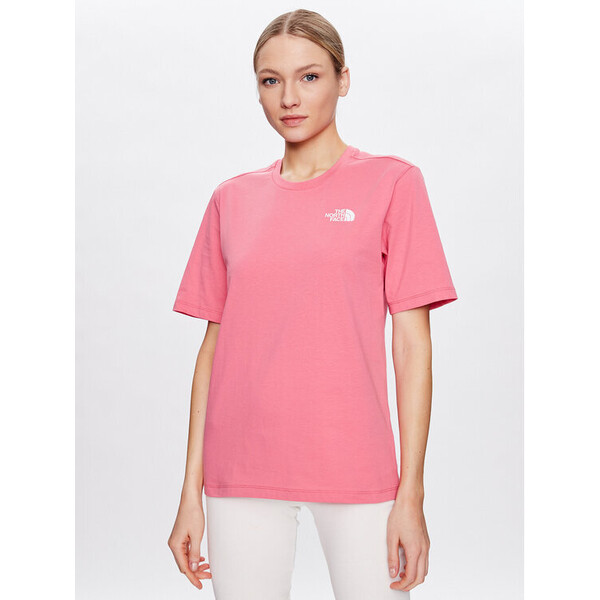 The North Face T-Shirt Simple Dome NF0A4CES Różowy Relaxed Fit