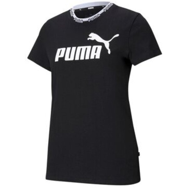 T-Shirt Puma Amplified Graphic T-shirt Czarny Regular Fit