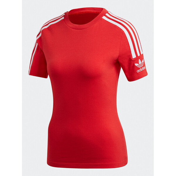 adidas T-Shirt Tight T-Shirt FM2594 Czerwony Fitted Fit