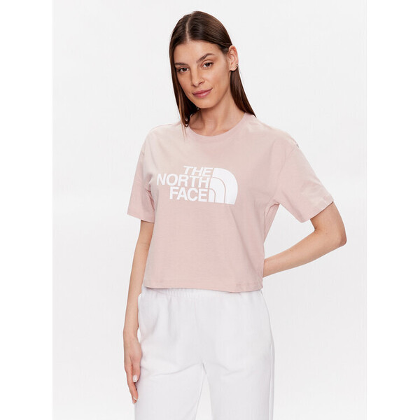 The North Face T-Shirt NF0A4T1R Różowy Cropped Fit