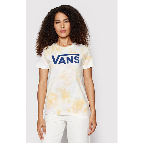 Vans T-Shirt Logo Wash Crew VN0A7RSB Kolorowy Regular Fit
