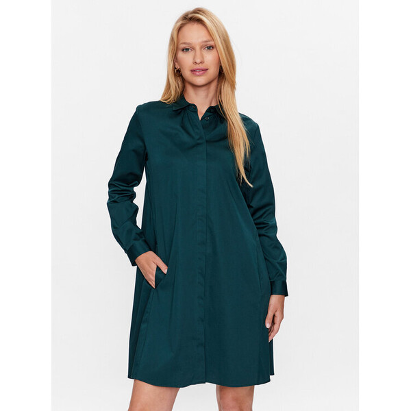 Seidensticker Sukienka koszulowa 60.130701 Zielony Regular Fit