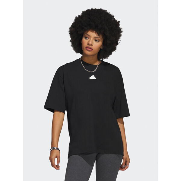 adidas T-Shirt Future Icons Graphic Boyfriend T-Shirt H49638 Czarny Loose Fit