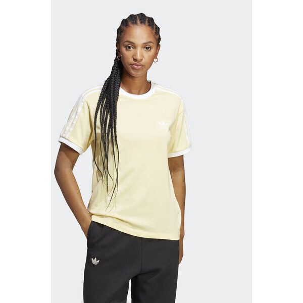 adidas T-Shirt Adicolor Classics 3-Stripes T-Shirt IB7412 Żółty Regular Fit